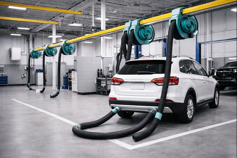 Engine exhaust extraction